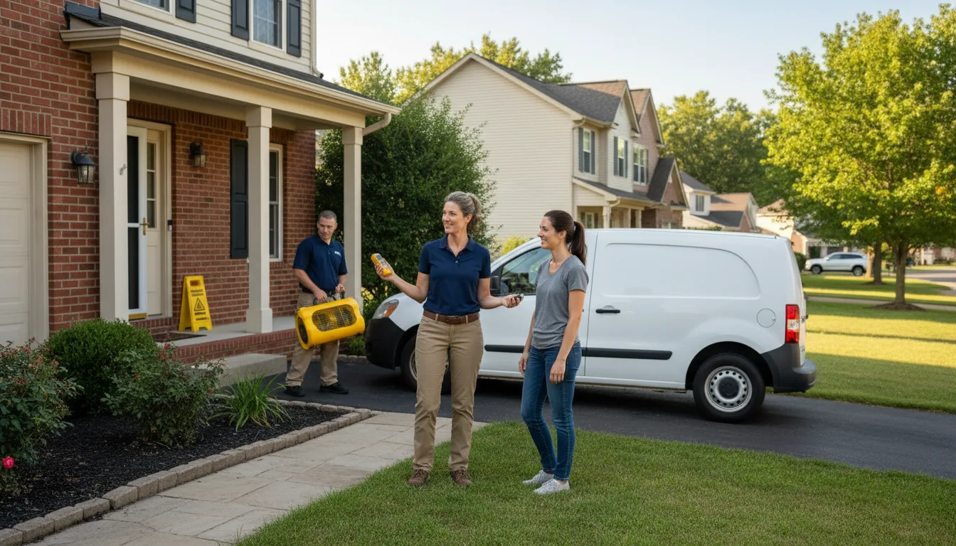 Residential water damage restoration in West Jefferson, NC